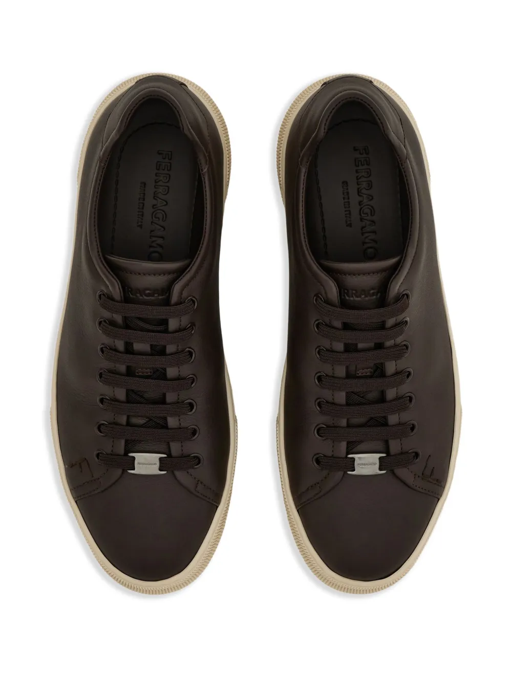 Ferragamo lace-up sneakers Brown