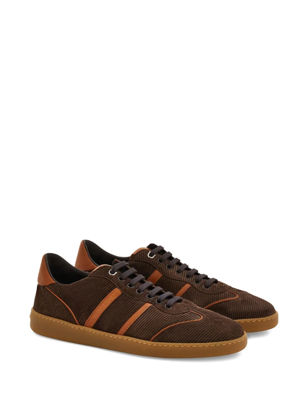 Ferragamo Suède sneakers Bruin