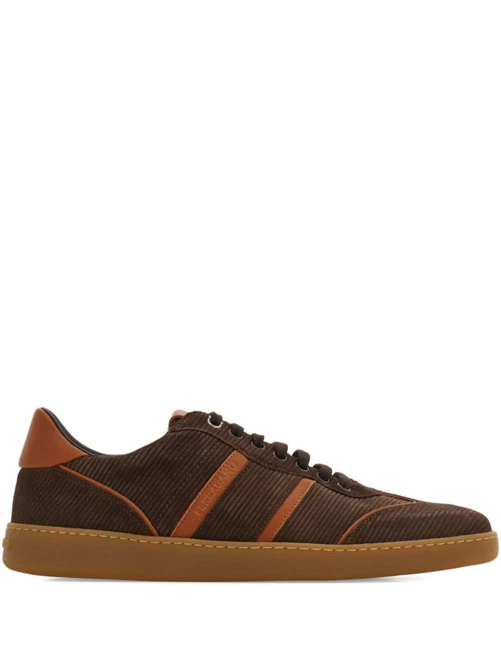 Ferragamo Suède sneakers Bruin