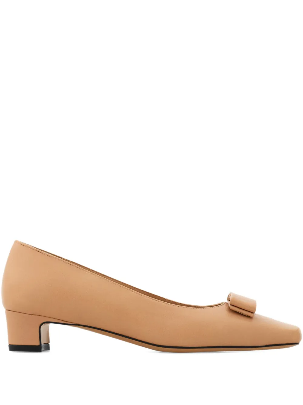 Ferragamo 30mm Iconic bow pumps Neutrals