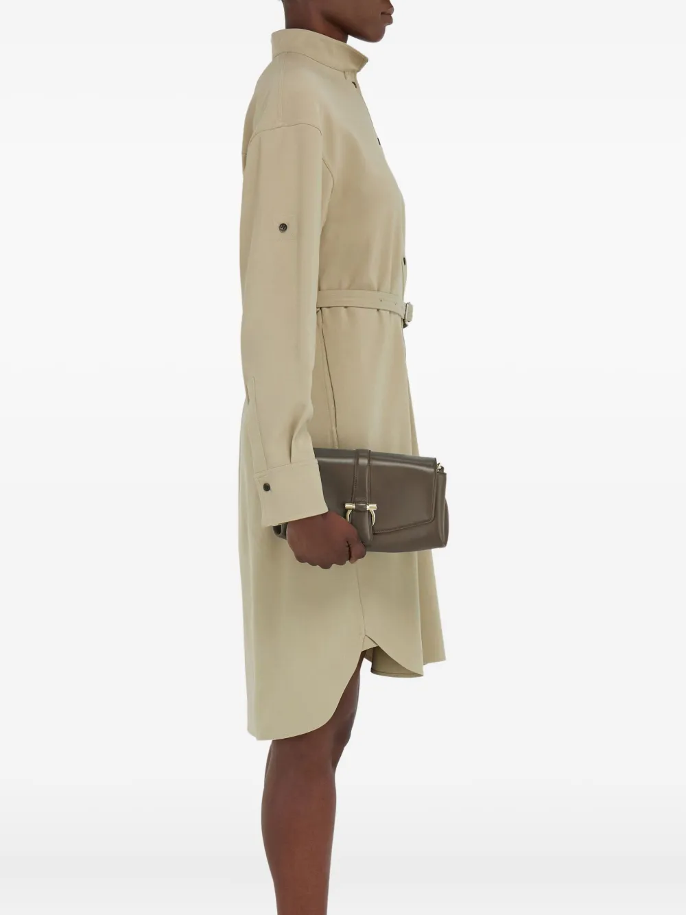 Ferragamo Front Flap Shoulder Bag