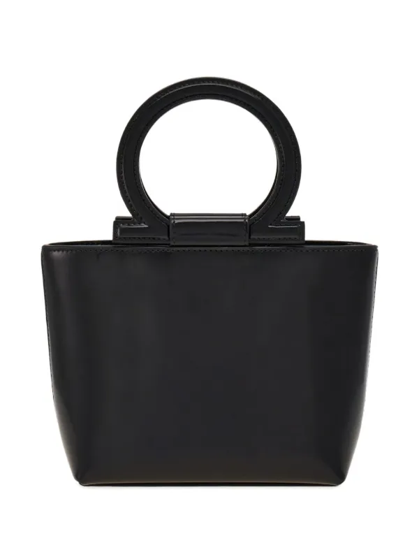 Ferragamo ガンチーニ ハンドバッグ ミニ | ブラック | FARFETCH JP