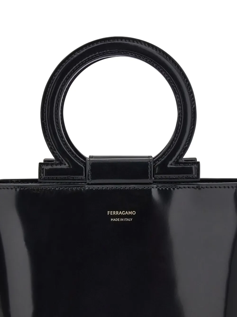 Ferragamo Macro Gancini mini-tas Zwart