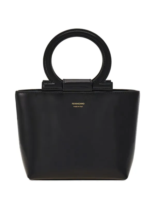 Ferragamo ガンチーニ ハンドバッグ ミニ | ブラック | FARFETCH JP