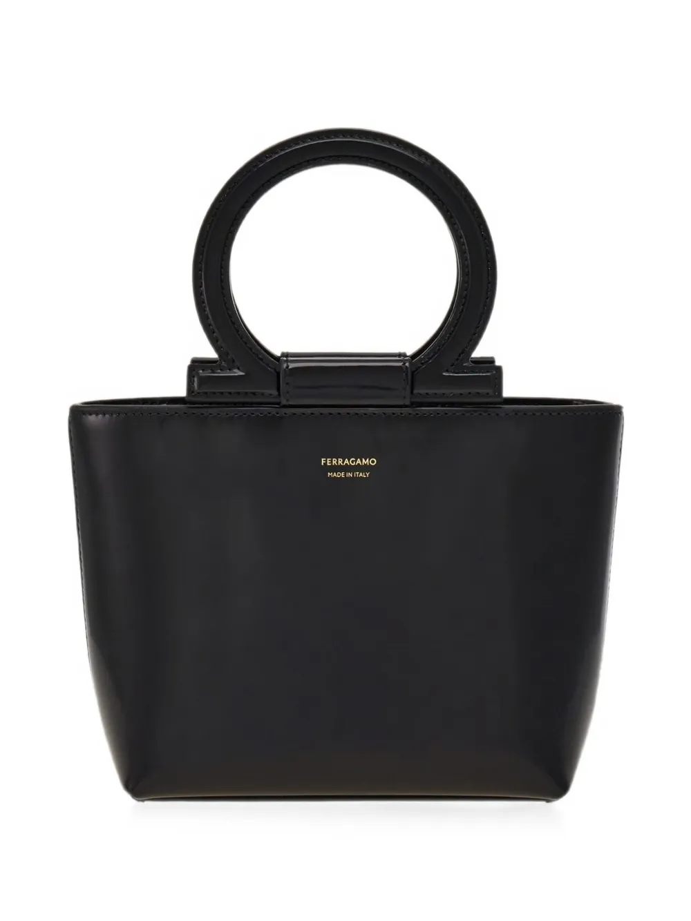 Ferragamo ガンチーニ ハンドバッグ ミニ | ブラック | FARFETCH JP