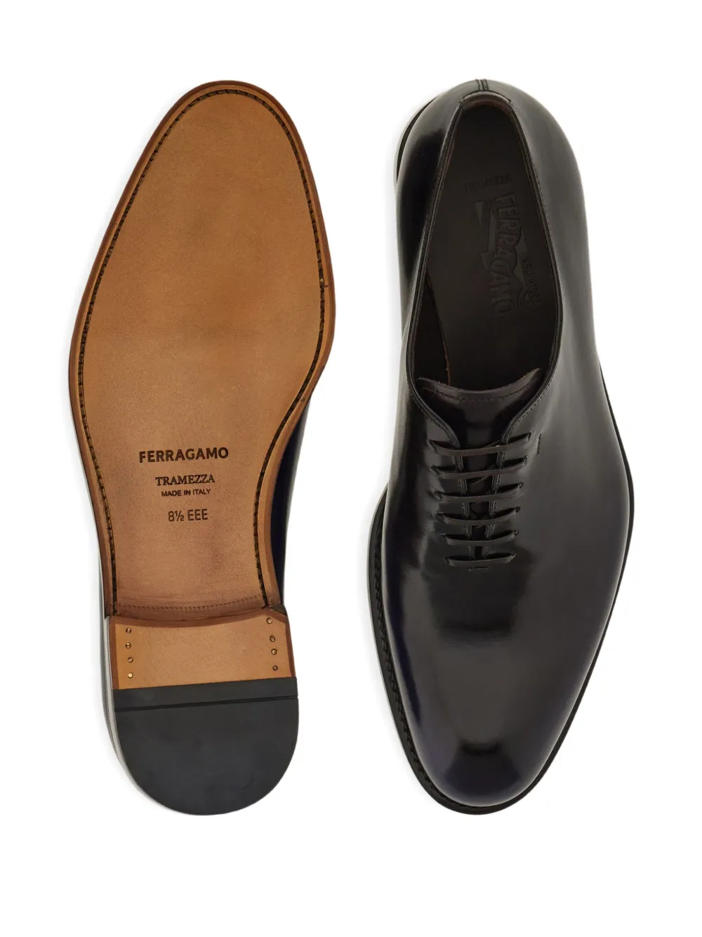 Ferragamo lace-up oxford shoes Blue
