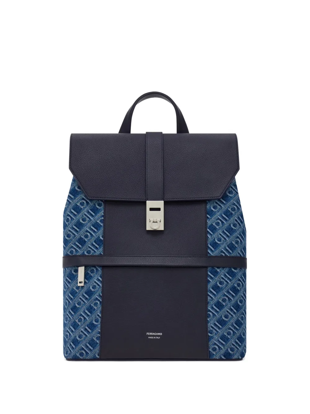 FERRAGAMO MONOGRAM-JACQUARD BACKPACK