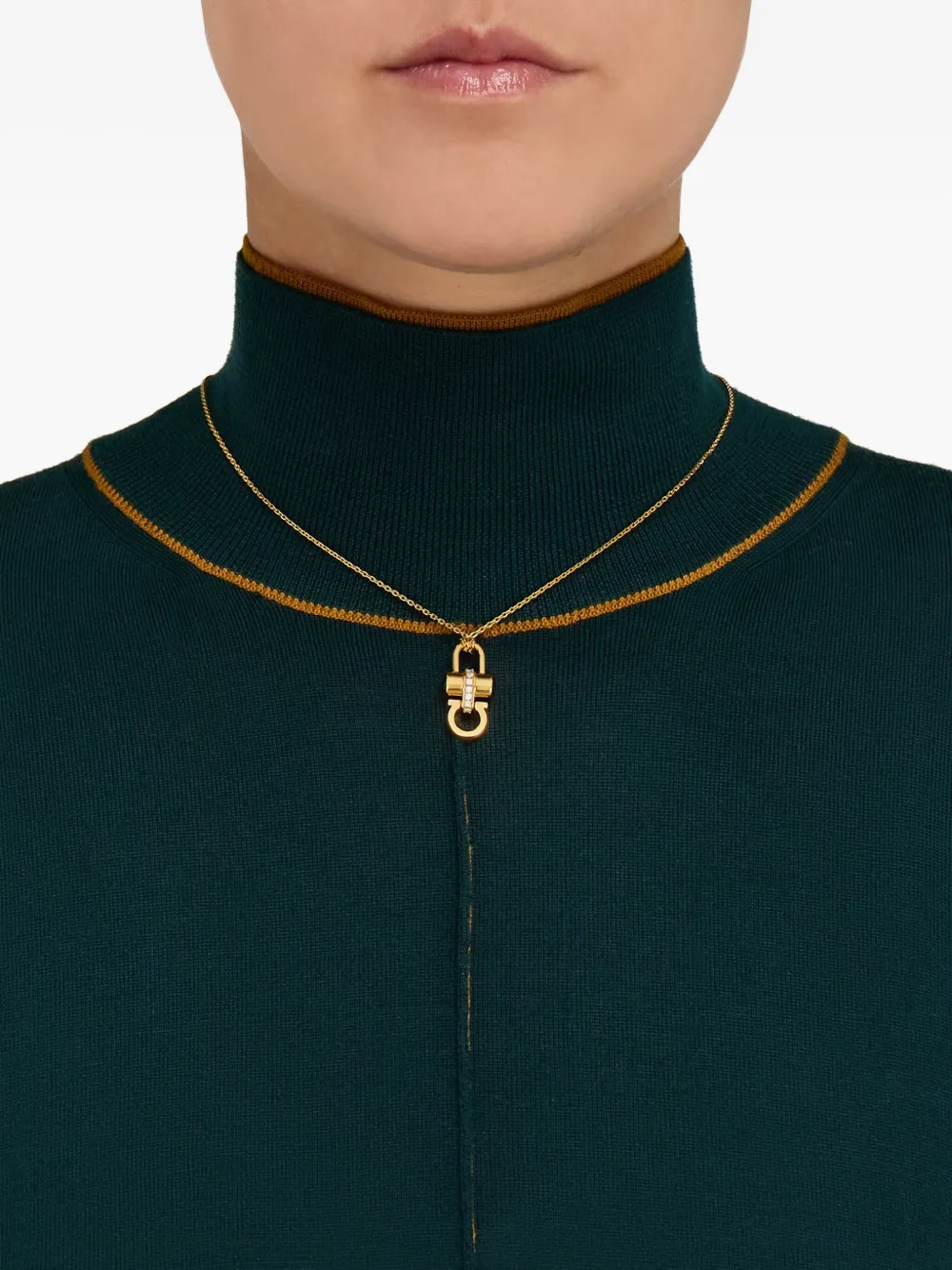 Ferragamo Halsketting met hanger - Goud