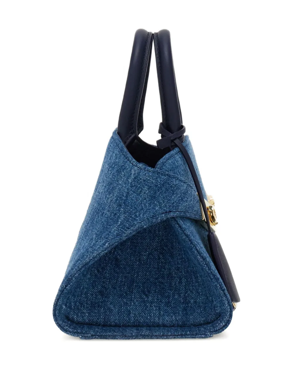 Ferragamo Hug leren shopper Blauw