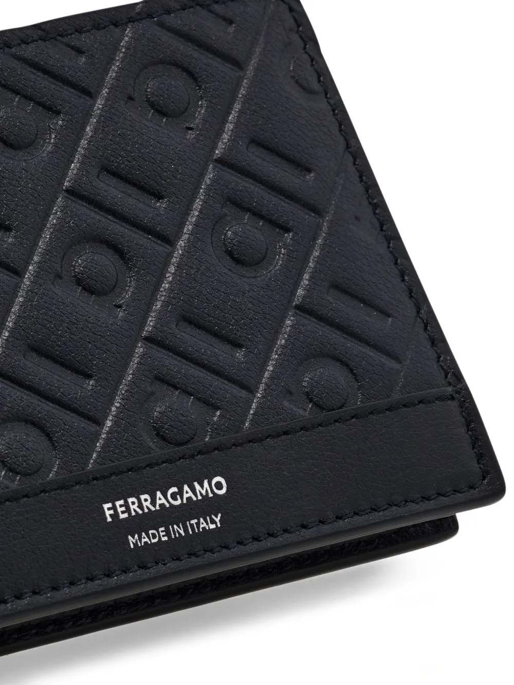 Ferragamo Portemonnee met gancini-reliëf Blauw