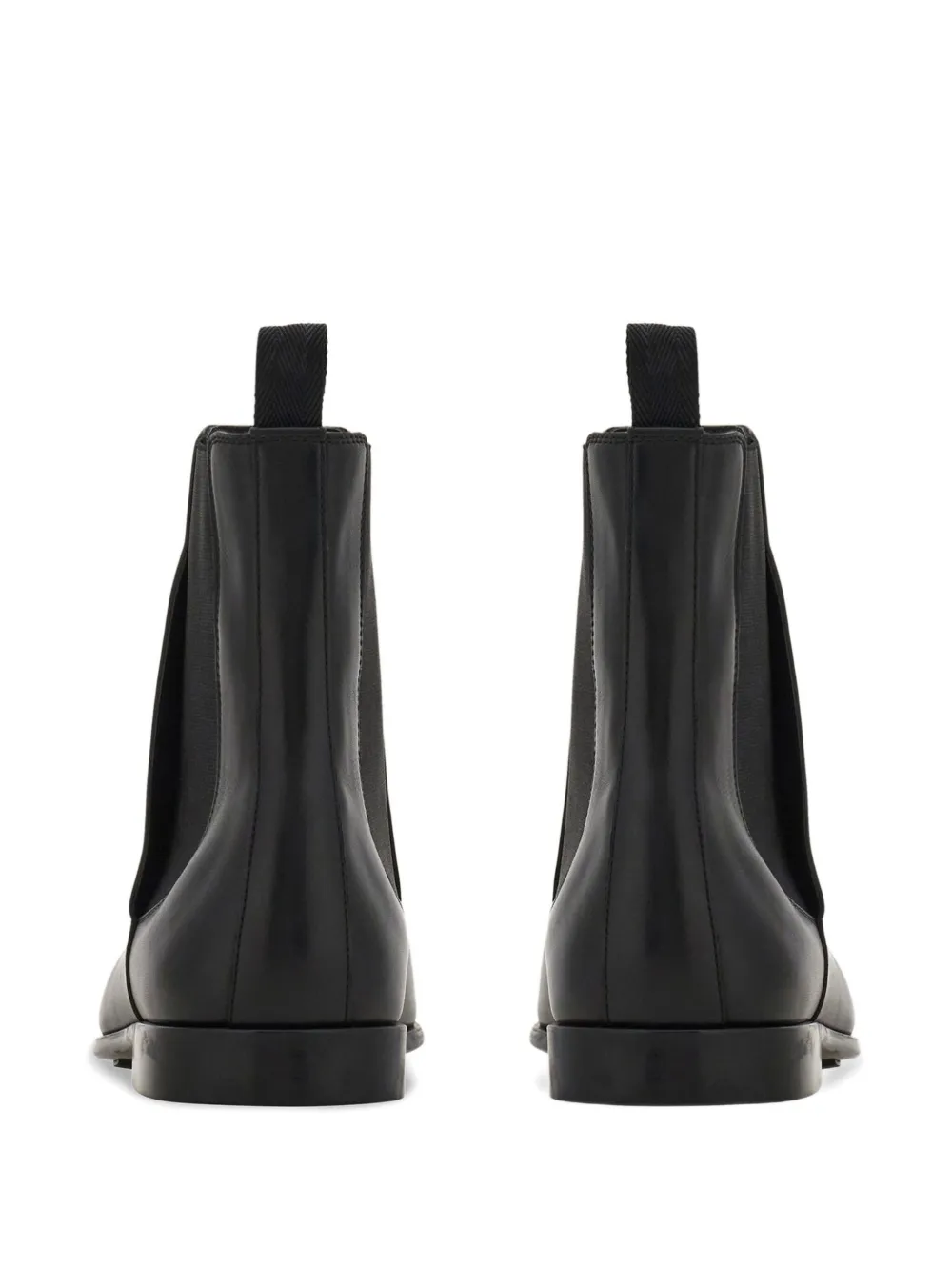 Ferragamo leather boots Black