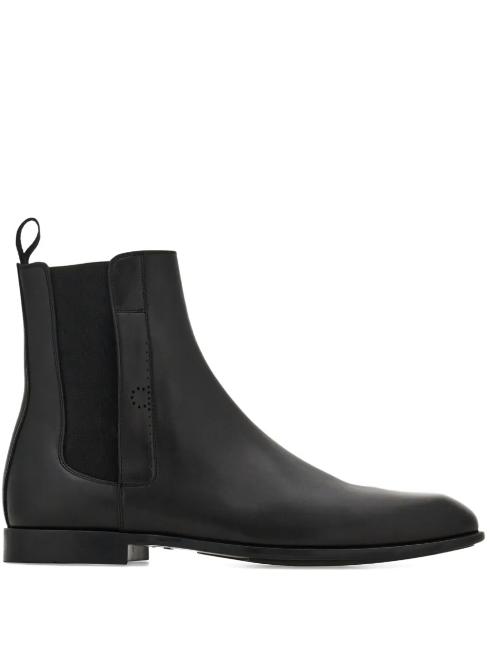 Ferragamo leather boots Black