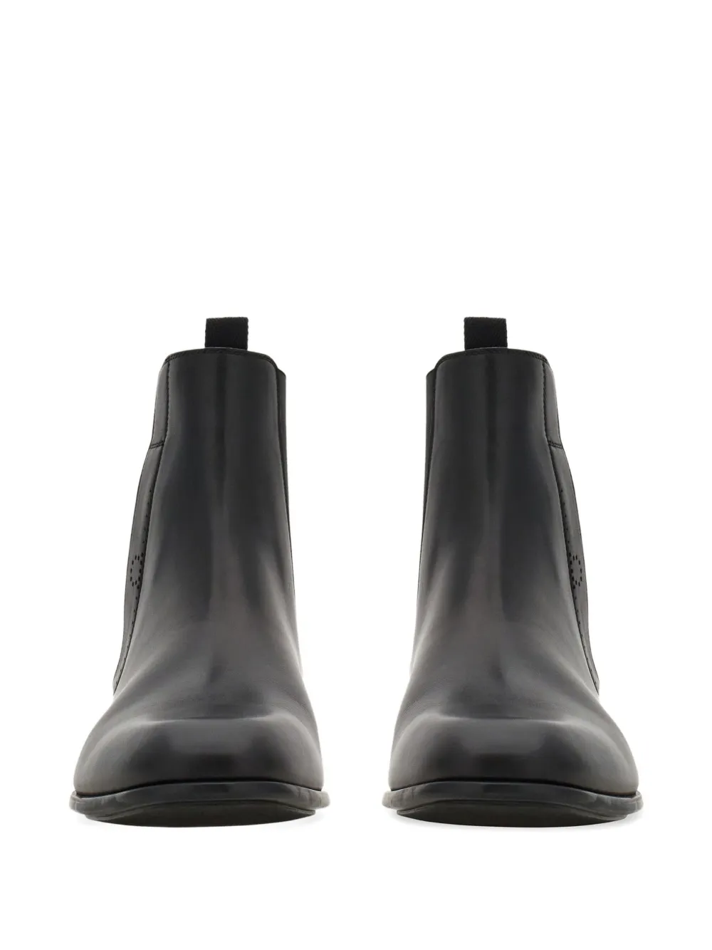 Ferragamo leather boots Black