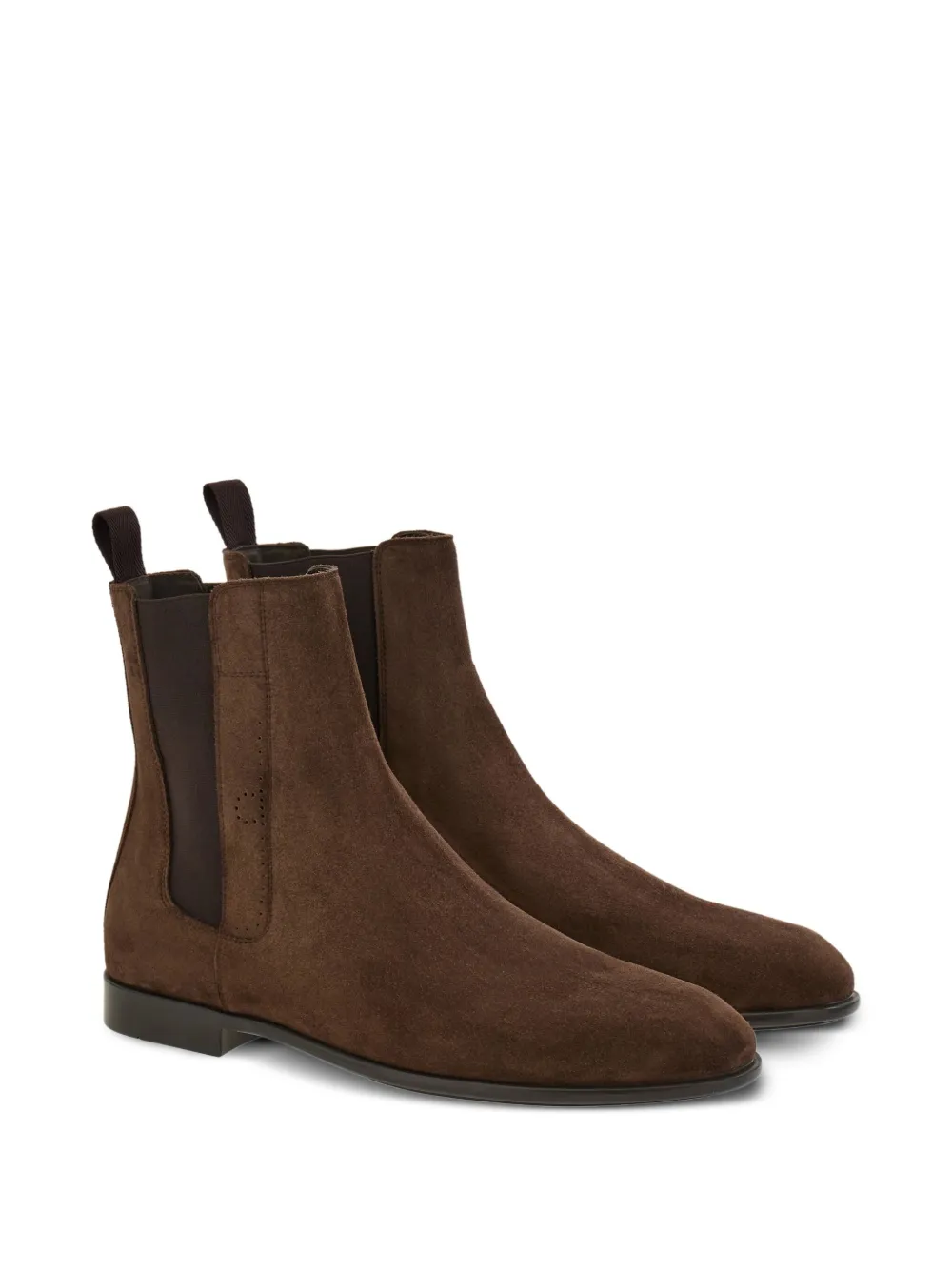 Ferragamo suede chelsea boots Brown