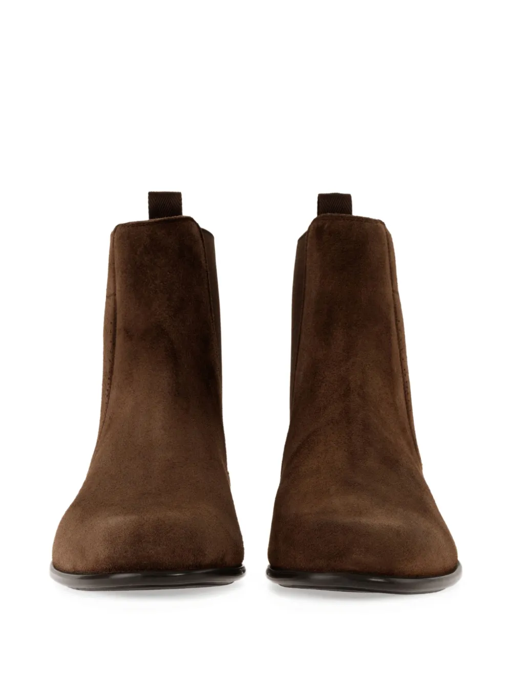Ferragamo suede chelsea boots Brown