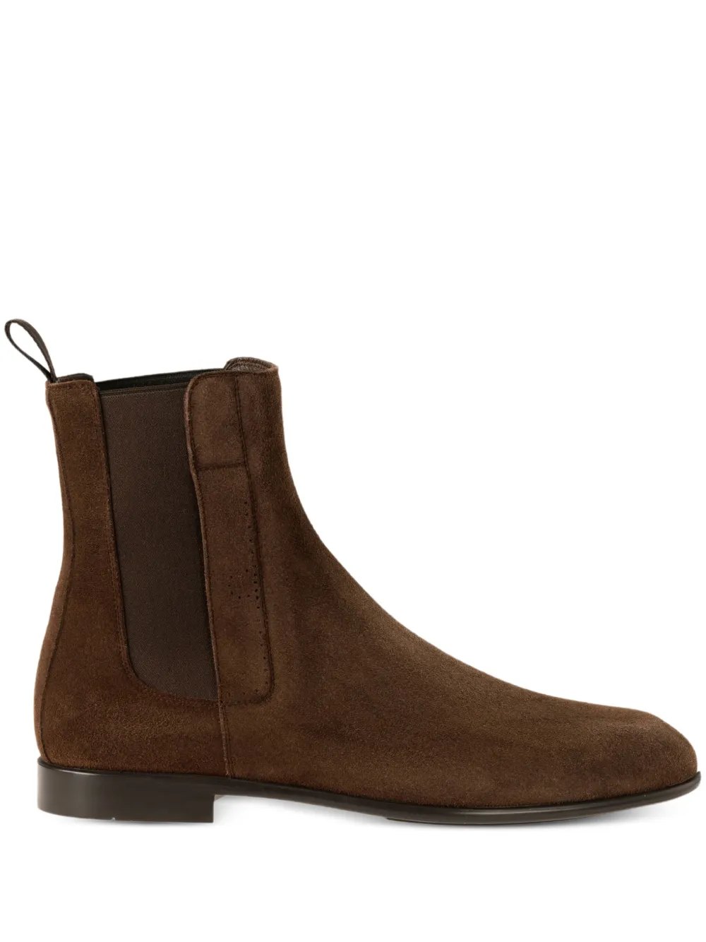 Ferragamo suede chelsea boots Brown