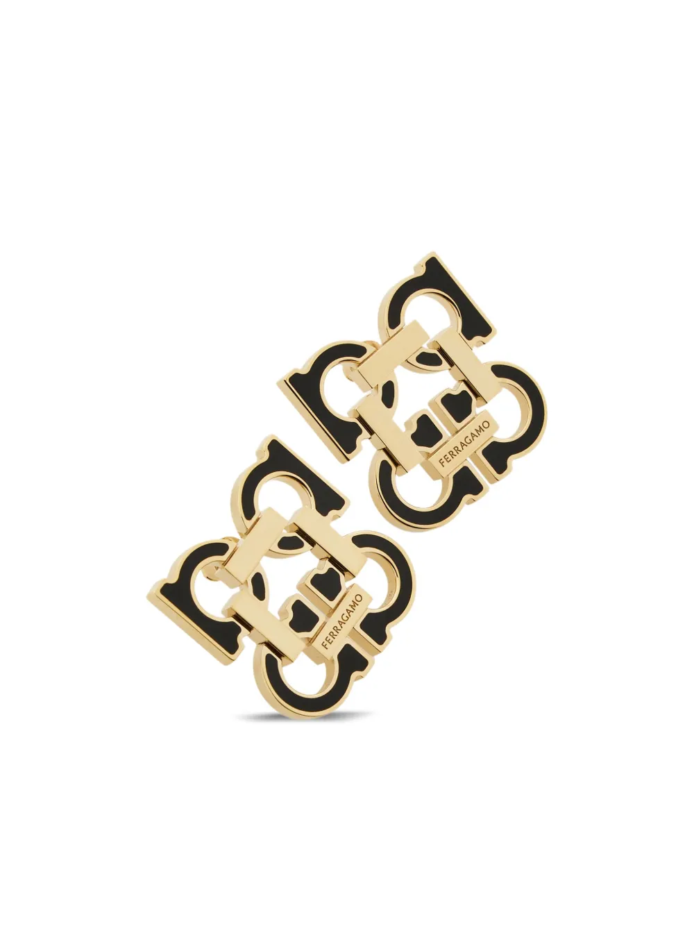 Ferragamo Four Gancini Clip On Earrings