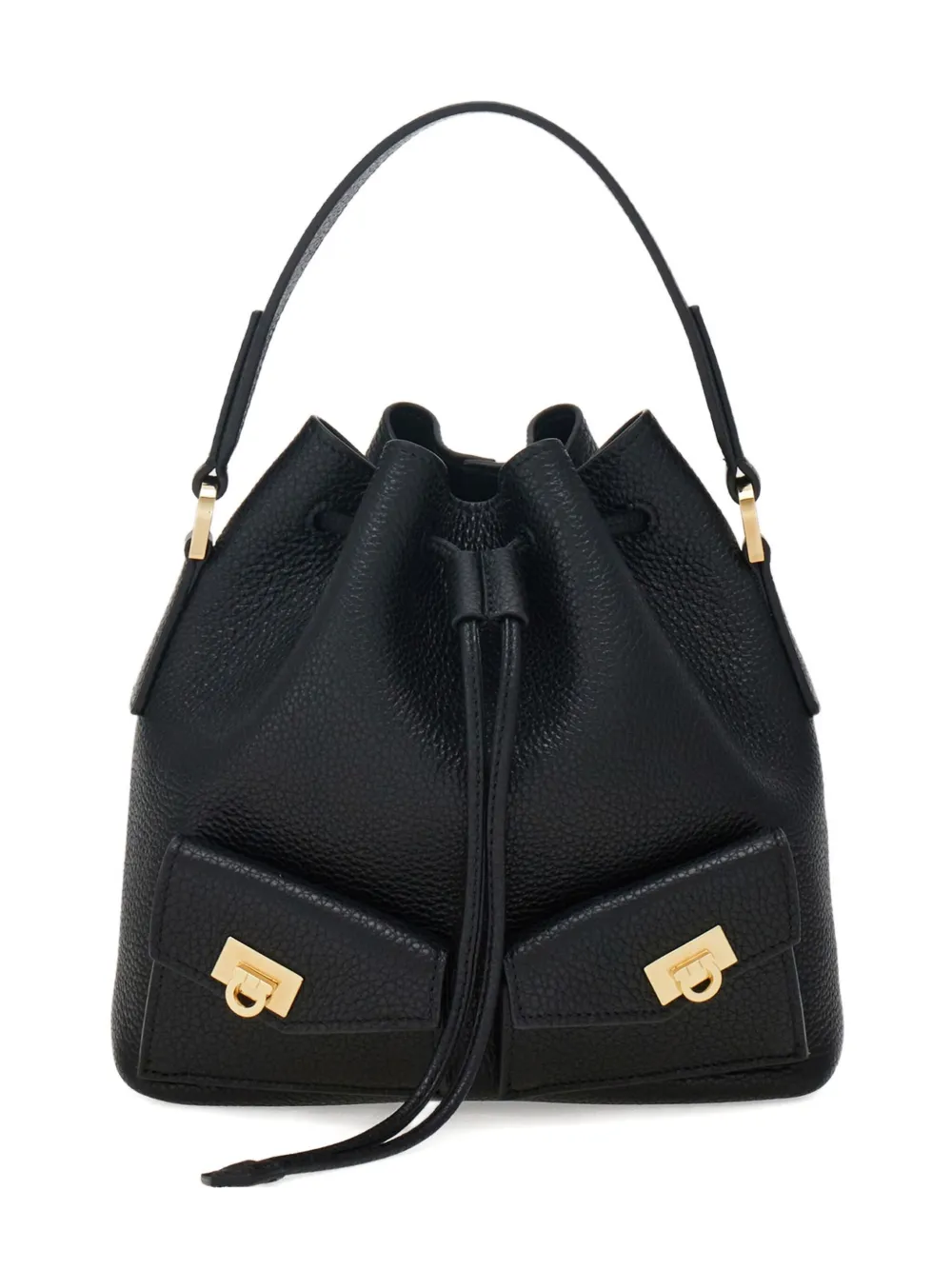 Ferragamo mini Hug bucket bag | Black | Image 1