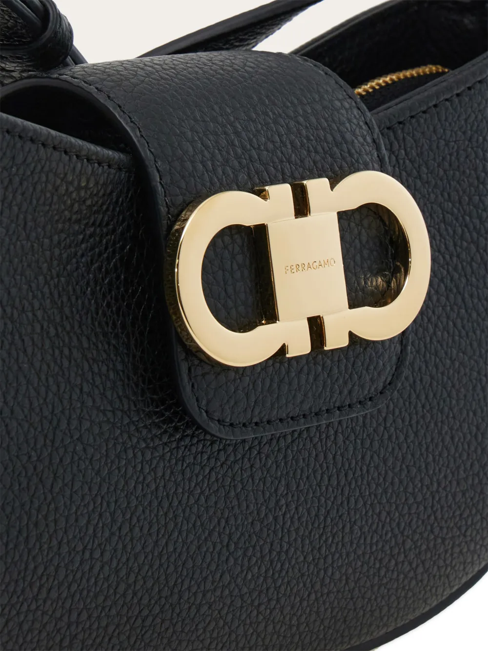 Ferragamo Leren mini tas Zwart