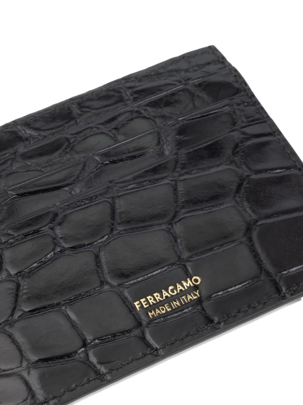 Ferragamo Gancini Cardholder In Black