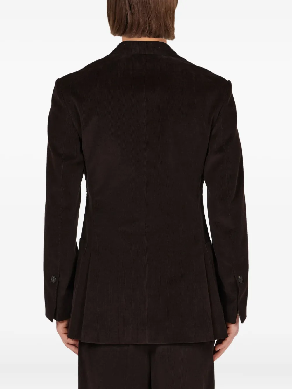 Ferragamo Corduroy Patch-pocket Blazer In Brown