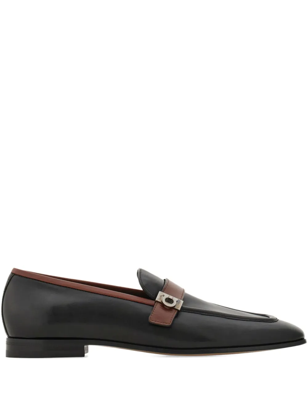 Ferragamo Gancini Hug-buckle loafers Brown