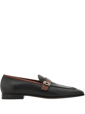 Salvatore Ferragamo Men 7.5 2E Fenice Gancini horsebit Leather Loafer dress shoe Salvatore Ferragamo Gancini HorseBit Square Toe Loafers  main image 4