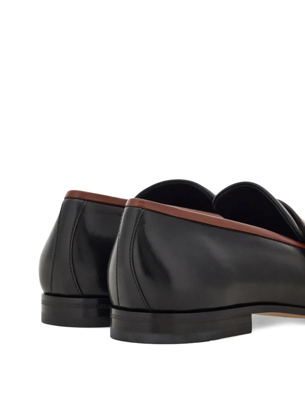 Ferragamo Gancini Hug-buckle loafers Brown