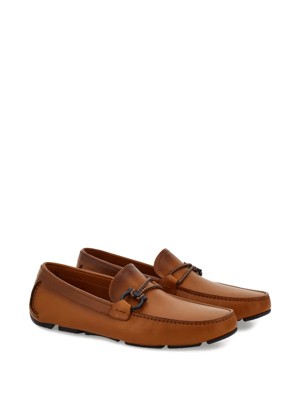 Ferragamo leather loafers Neutrals