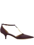 Ferragamo 40mm T-strap buckle pumps - Red