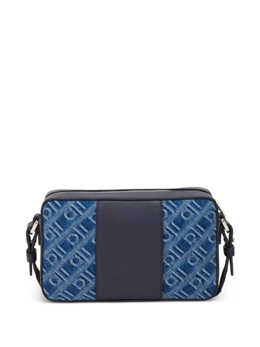 Ferragamo Schoudertas met monogram jacquard Blauw