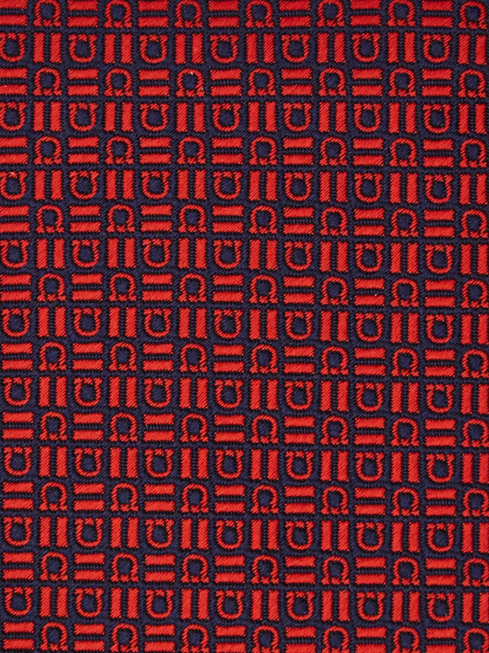 Ferragamo Zijden stropdas met patroon Rood
