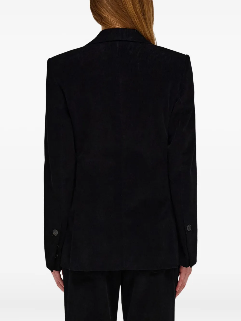 Ferragamo Ribfluwen blazer Zwart