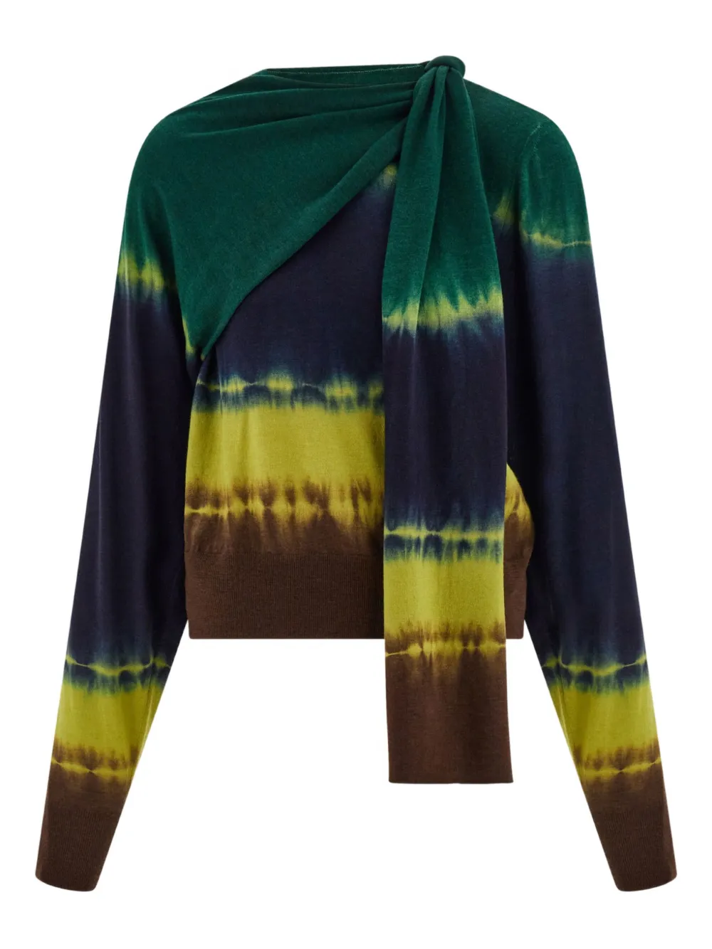 tie-dye print pullover