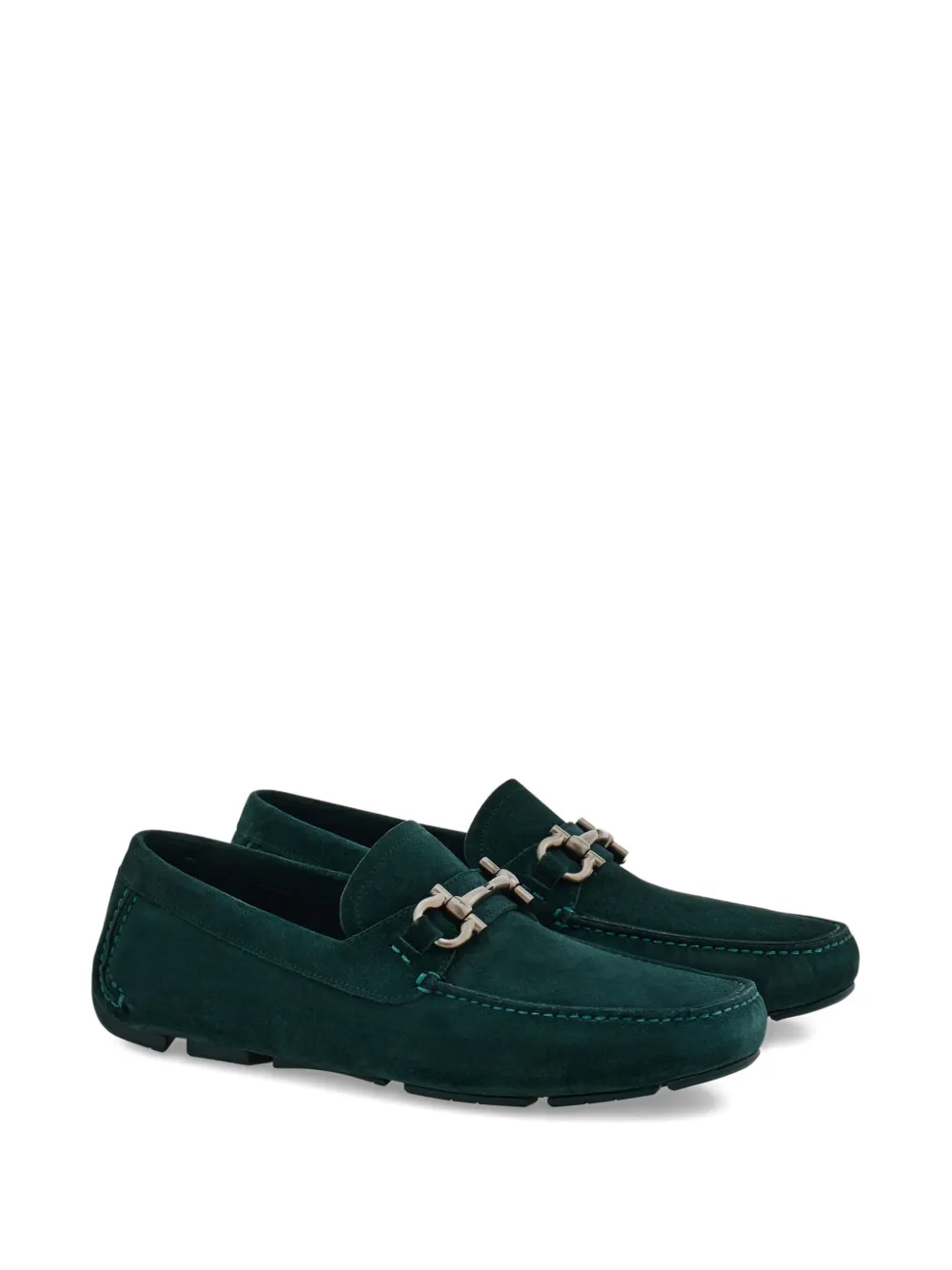 Ferragamo Gancini loafers Green