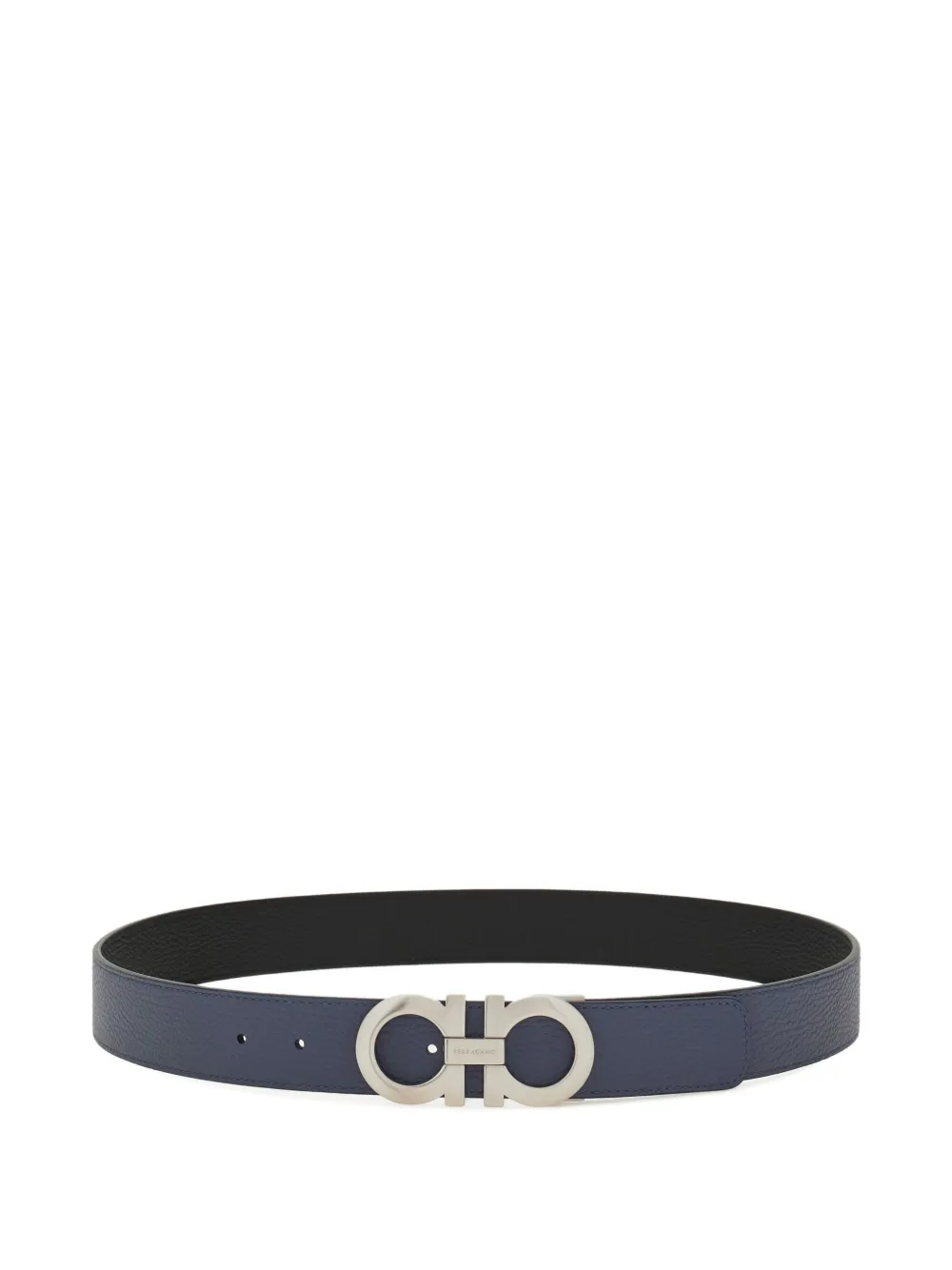 Ferragamo Omkeerbare leren riem Grijs