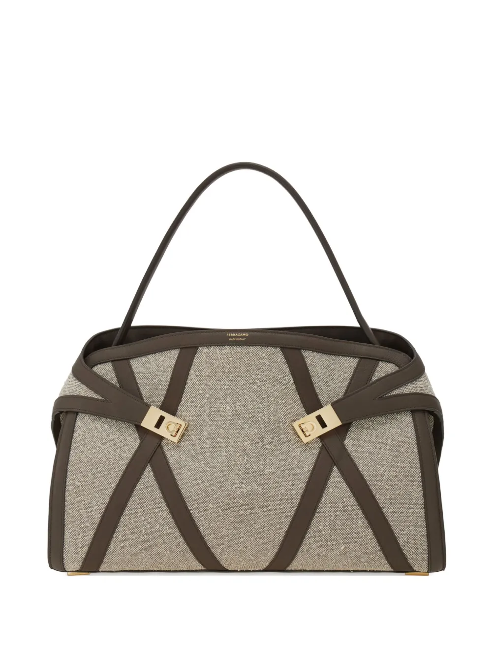 Ferragamo Hug schoudertas Wit