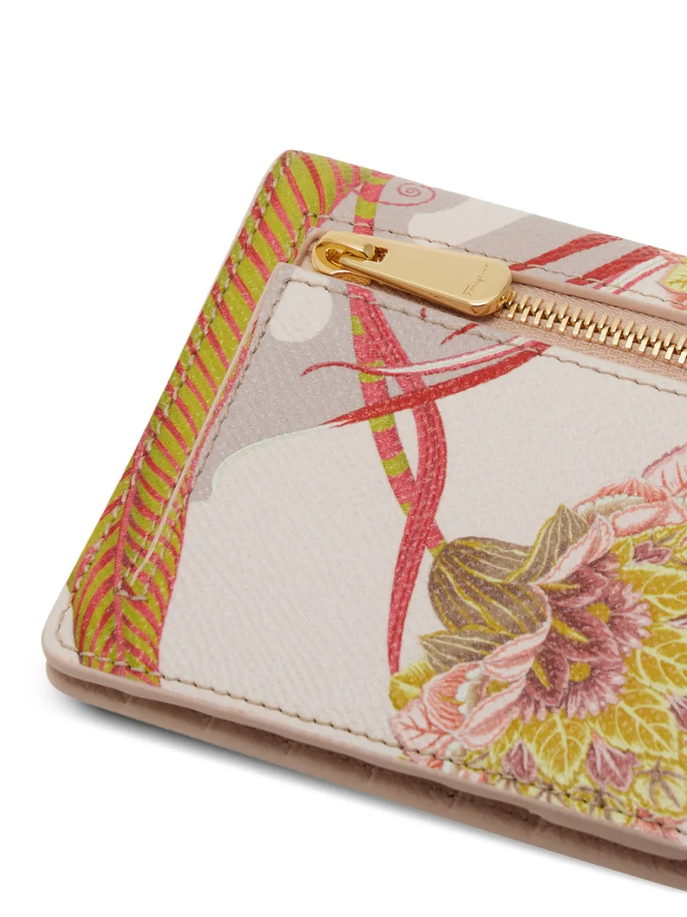 Ferragamo Gancini portemonnee Wit