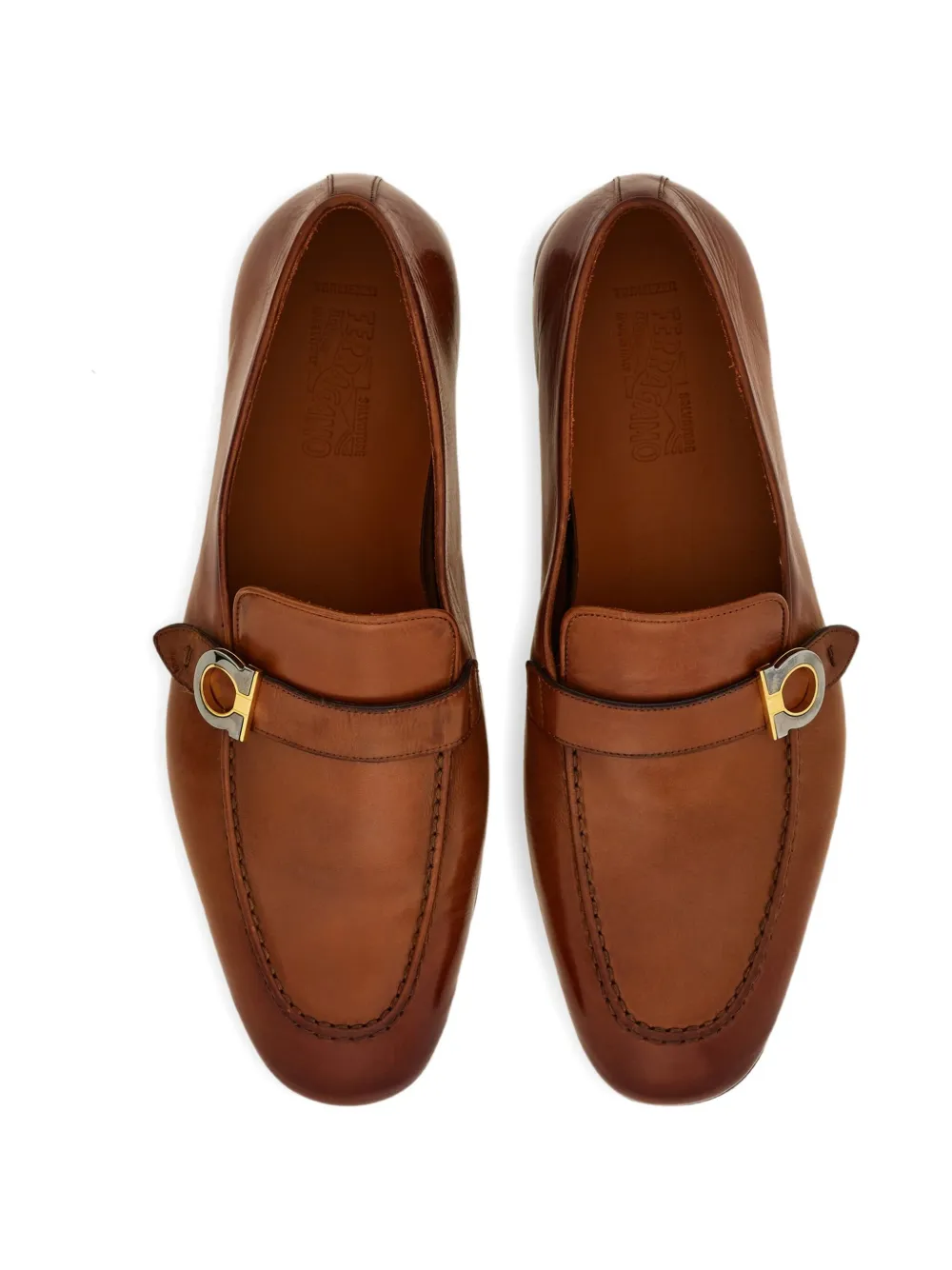 Ferragamo Tramezza gancini-buckle loafers Brown