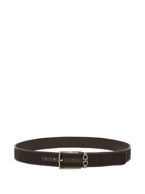 Ferragamo woven-texture belt