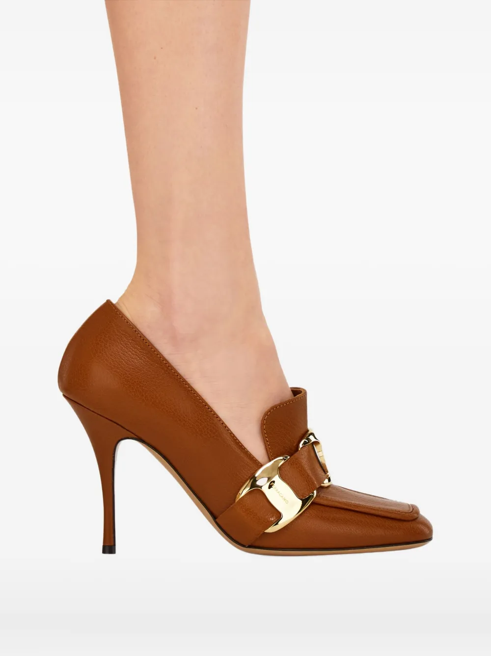 Ferragamo 95mm Maxi Vara pumps Brown
