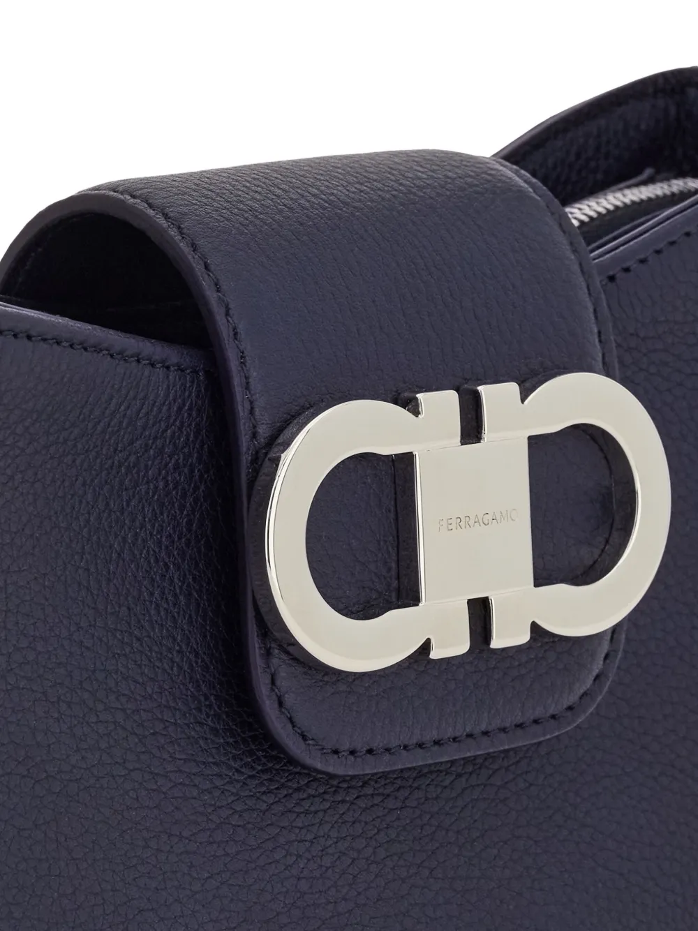 Ferragamo Leren mini tas Blauw