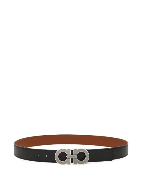 Ferragamo cinturón reversible de piel