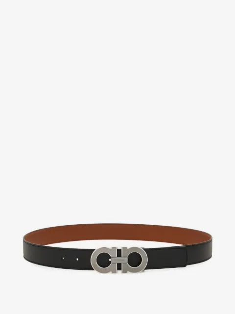 Ferragamo ceinture en cuir à design réversible