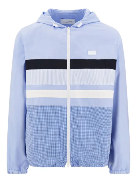 Ferragamo logo-patch jacket 