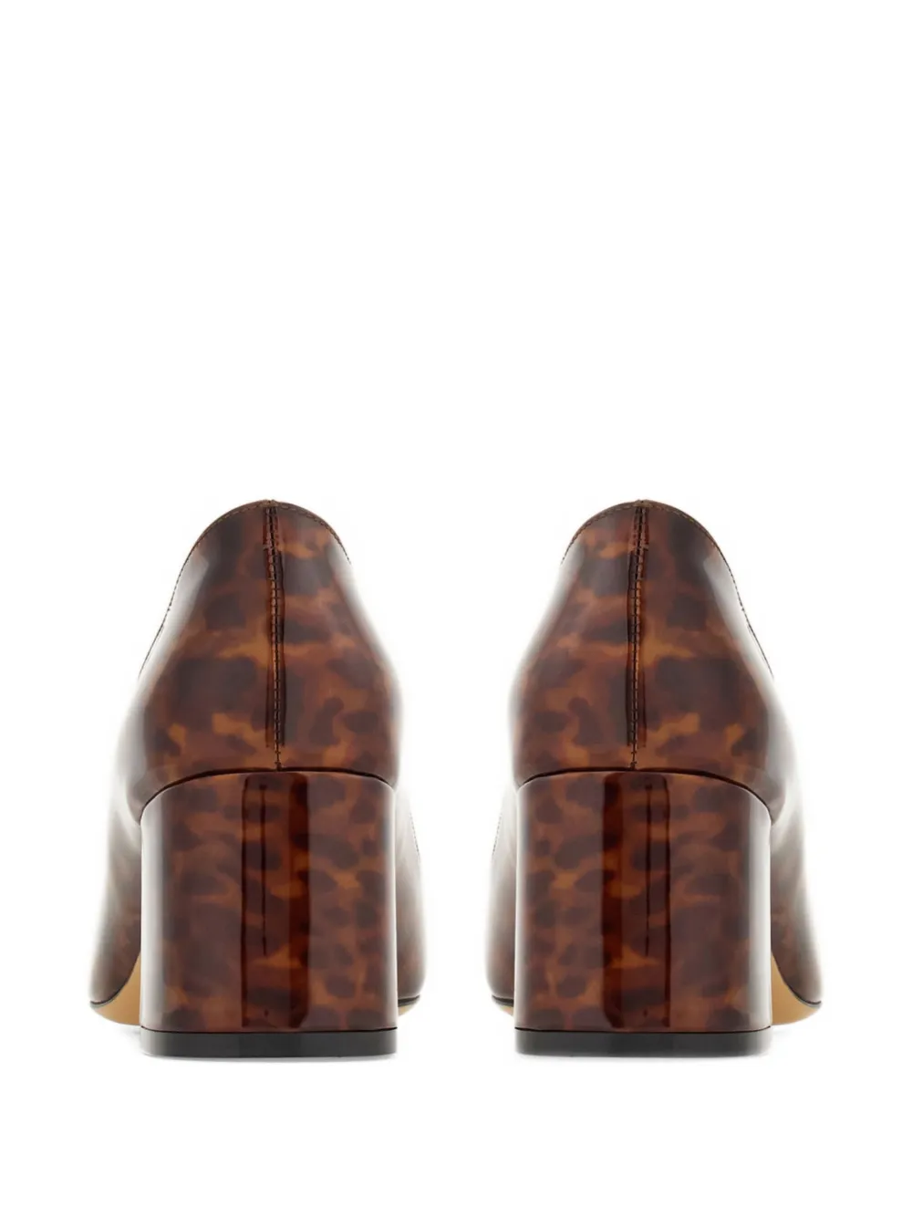 Ferragamo 60mm Gancini leather pumps Brown