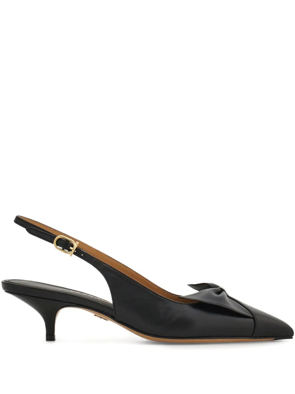 Ferragamo 40mm Bow slingback pumps Black