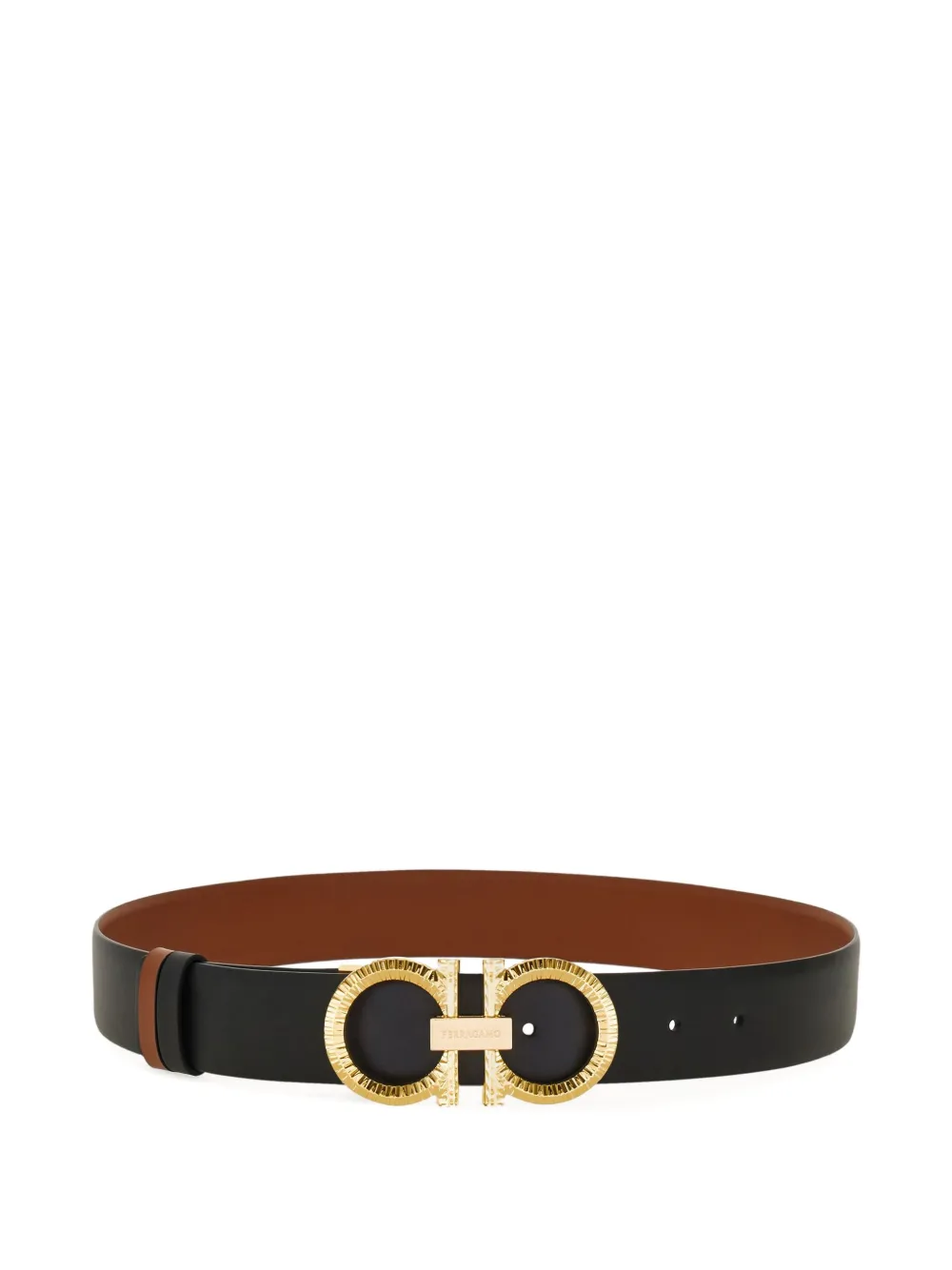 Ferragamo Gancini riem Zwart