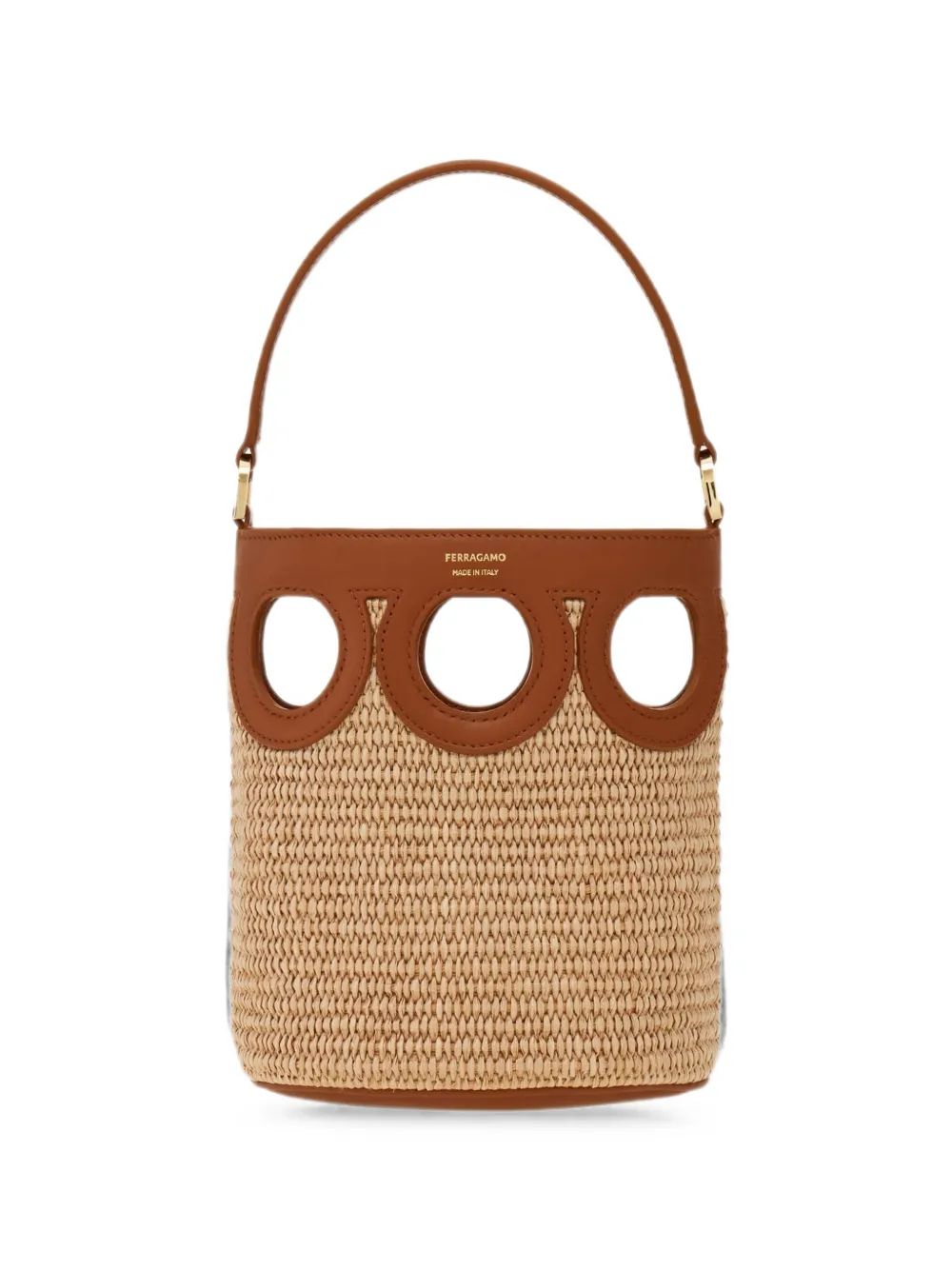 Ferragamo Mini Gancini Beuteltasche - Nude