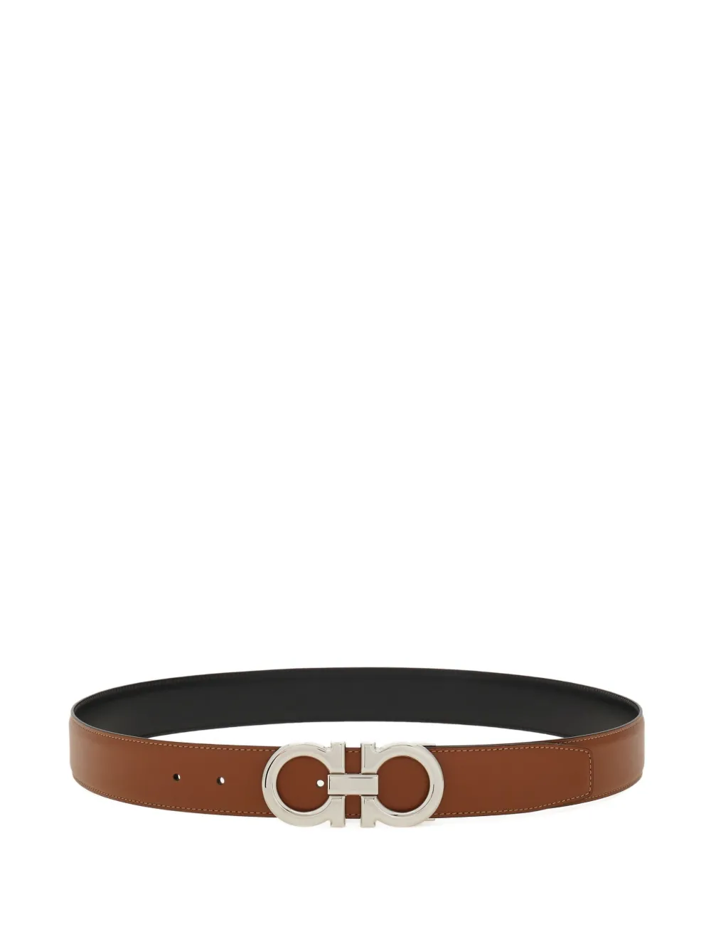 Ferragamo Leren riem Bruin